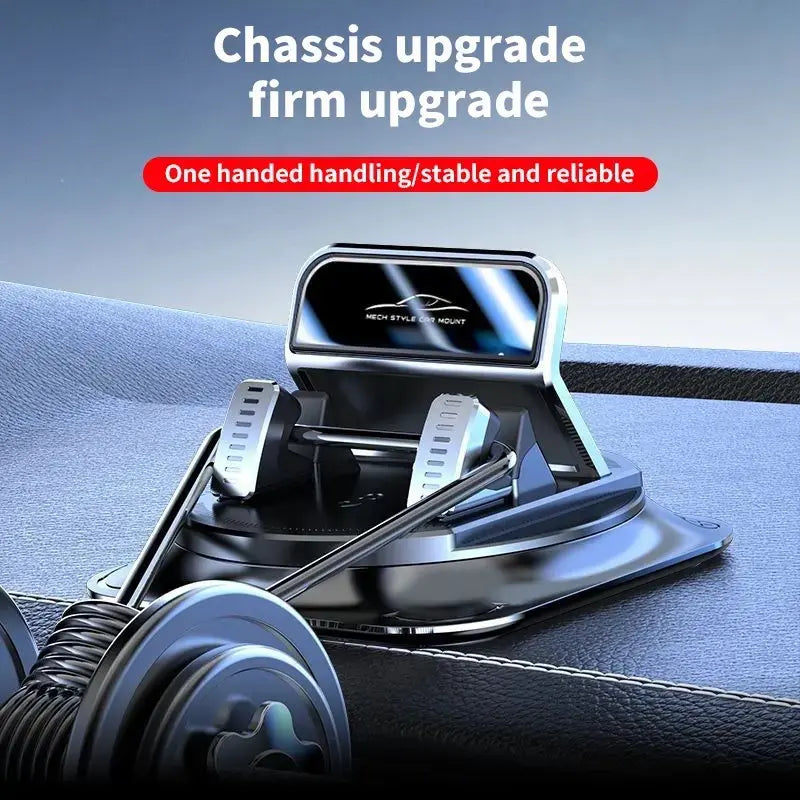 360° Car Phone Holder - Dashboard Suction Mount for iPhone & Android